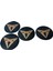 Cupra Logo 56 mm Alüminyum (Siyah-Gold) 4 Adet Alüminyum Jant Göbek Stıcker 2