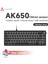 AK650 Red Switch, Gasket, How-Swap Oyuncu Klavyesi (Sleeve Kablo Hediyeli!) 2