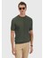 Haki Bisiklet Yaka Jakarlı Triko 1
