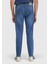 Mavi Düz Slim Fit Denim Pamuk Karışımlı Pantolon 4
