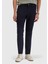 Lacivert Düz Örme Slim Fit Casual Pantolon 2