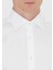 Beyaz Düz Slim Fit Dokuma Klasik %100 Pamuk Gömlek 5