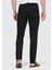 Siyah Düz Örme Slim Fit Casual Pantolon 4