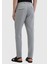 Gri Düz Dokuma Jogging Fit Casual %100 Keten Pantolon 5