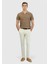 Ekru Düz Dokuma Regular Fit Casual Pantolon 2