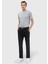 Siyah Düz Dokuma Regular Fit Casual Pantolon 1
