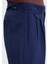 Indigo Çizgili Dokuma Carrot Fit Casual %100 Keten Pantolon 4