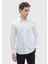 Beyaz Düz Slim Fit Dokuma Klasik %100 Pamuk Gömlek 2