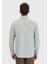 Gri Düz Casual Fit Dokuma Casual %100 Pamuk Gömlek 2