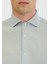 Gri Düz Casual Fit Dokuma Casual %100 Pamuk Gömlek 4