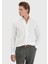 Beyaz Düz Casual Fit Dokuma Casual %100 Pamuk Gömlek 1