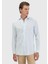 Açık Mavi Düz Casual Fit Dokuma Casual %100 Pamuk Gömlek 3