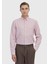 Pembe Düz Casual Fit Dokuma Casual Pamuk Karışımlı Gömlek 1
