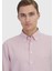 Pembe Düz Casual Fit Dokuma Casual Pamuk Karışımlı Gömlek 3