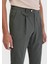 Haki Düz Kumaş Regular Fit Casual Pantolon 3