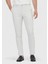 Açık Gri Düz Dokuma Jogging Fit Casual Pantolon 2