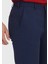 Lacivert Düz Dokuma Jogging Fit Casual Pantolon 3