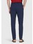 Lacivert Düz Dokuma Jogging Fit Casual Pantolon 4