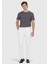 Ekru Düz Örme Jogging Fit Casual Pantolon 1