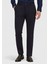 Lacivert Düz Örme Jogging Fit Casual Pantolon 2