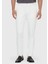 Ekru Düz Örme Jogging Fit Casual Pantolon 2