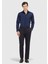 Lacivert Düz Slim Fit Dokuma Klasik %100 Pamuk Gömlek 2