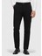 Siyah Düz Örme Jogging Fit Casual Pantolon 2