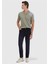 Lacivert Düz Örme Slim Fit Casual Pantolon 1