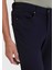 Lacivert Düz Örme Slim Fit Casual Pantolon 3