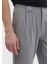 Gri Çizgili Dokuma Jogging Fit Casual Pantolon 3