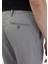 Gri Çizgili Dokuma Jogging Fit Casual Pantolon 4