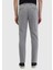 Gri Çizgili Dokuma Jogging Fit Casual Pantolon 5