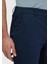 Lacivert Düz Dokuma Jogging Fit Casual Pamuk Karışımlı Pantolon 4