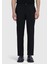 Siyah Düz Dokuma Jogging Fit Casual Pantolon 2