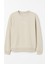 2019 Kadın Baskılı 3 Iplik Bisiklet Yaka Sweatshirt Bej 1