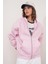 2023 Unisex 3iplik Basic Polarlı Fermuarlı Sweatshirt Hoodie Pembe 3