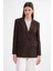 4516 Kadın Bezayağı Blazer Ceket Kahve 1