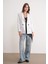 4516 Kadın Bezayağı Blazer Ceket Ekru 2