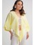 4723 Kadın Önü Bağlamalı Bolero Bluz Sarı 5