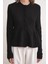 6958 Kadın Triko Peplum Hırka Siyah 4