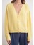 6943 Kadın V Yaka Selanik Hırka Sarı 5