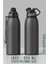 Inox Çelik Termos - 600 ml SUS304 Çelik Termos Profesyonel Gri 1