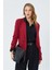 4516 Kadın Bezayağı Blazer Ceket Bordo 1