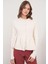 6958 Kadın Triko Peplum Hırka Naturel 1