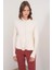 6958 Kadın Triko Peplum Hırka Naturel 3