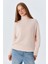 6278 Kadın Sakallı Balıkçı Triko Kazak Pudra 5