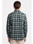 Erkek Yeşil Cooper Fit Düğmeli Yaka Organik Pamuklu Ekoseli Flannel Gömlek 5