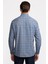 Erkek Mavi Cooper Fit Düğmeli Yaka Ekoseli Spor Gömlek 5