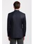 Erkek Lacivert Mono Yaka Yün Delfino Blazer Ceket 5