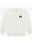 Köpek Baskılı Uzun Kollu Bisiklet Yaka Sweatshirt 1